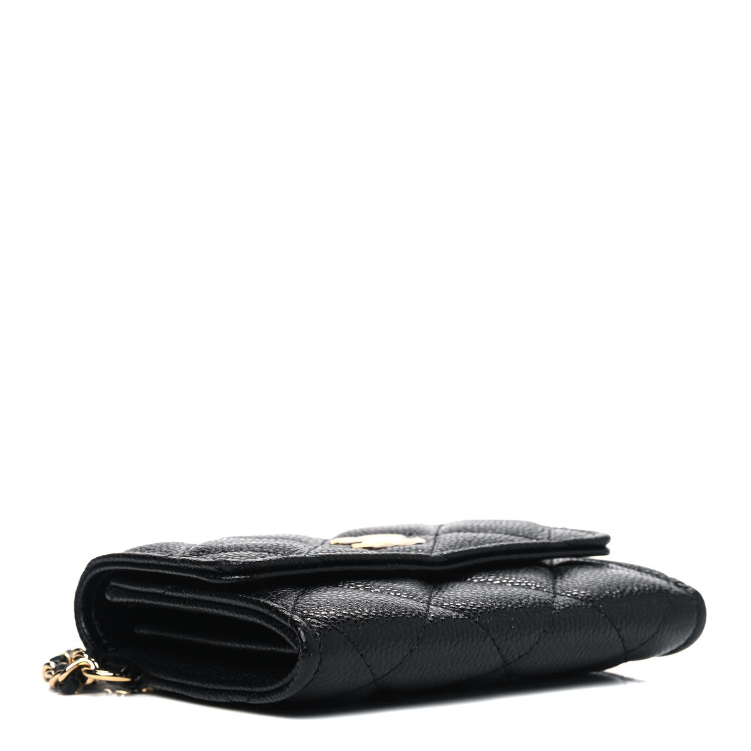 Chanel Caviar Quilted Miss Coco Clutch With Chain Black 3 of 4