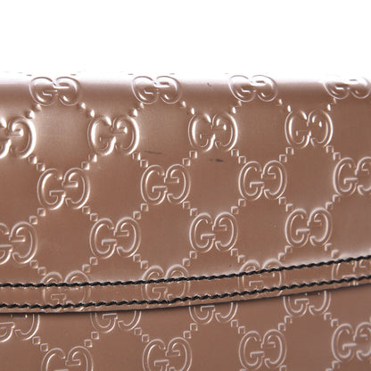 Gucci Shine Guccissima Large Emily Chain Shoulder Bag Dark Cipria 15 of 16
