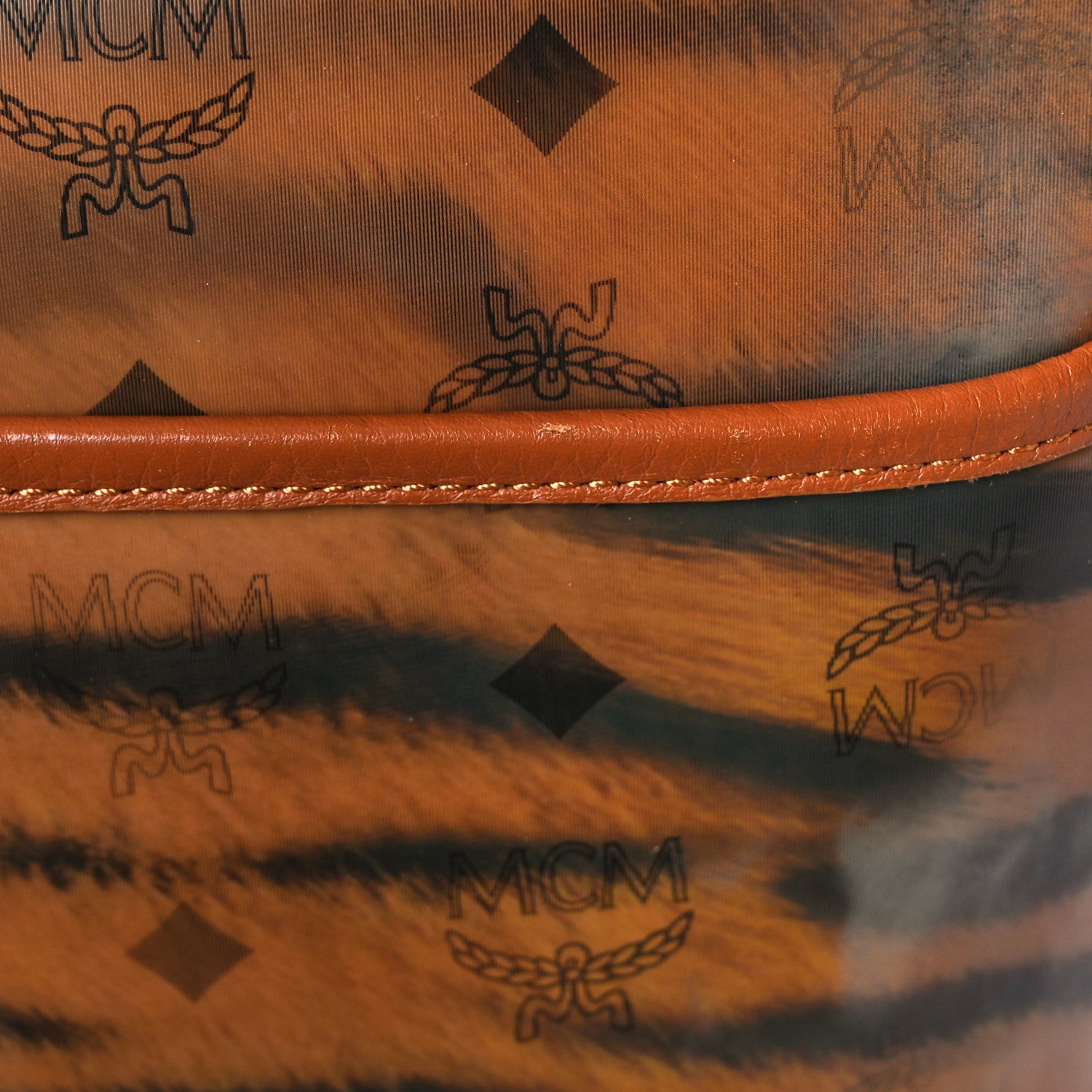 MCM Visetos Tiger Messenger Bag Cognac 11 of 11