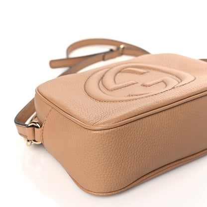 Gucci Pebbled Calfskin Small Soho Disco Bag Camelia 8 of 9