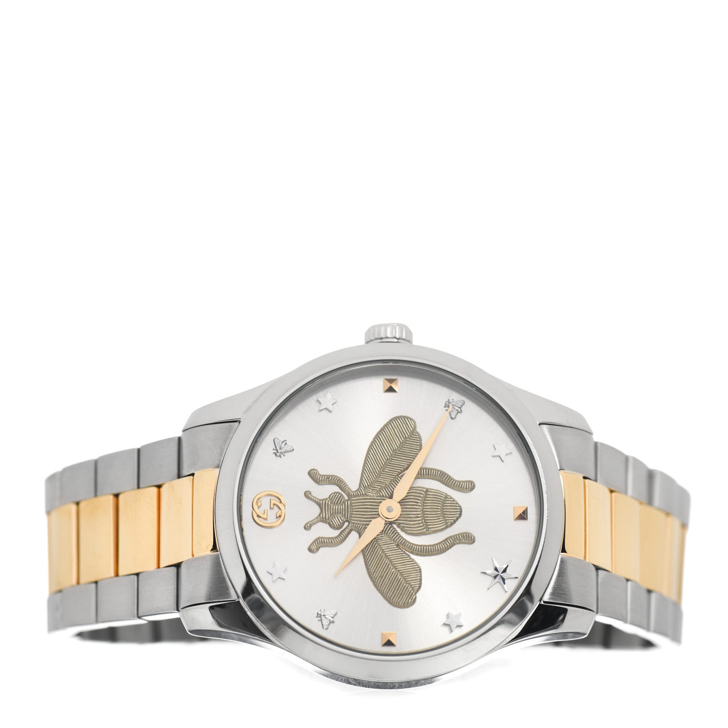 Stainless Steel 38mm G-Timeless Two Tone Bee Quartz Watch