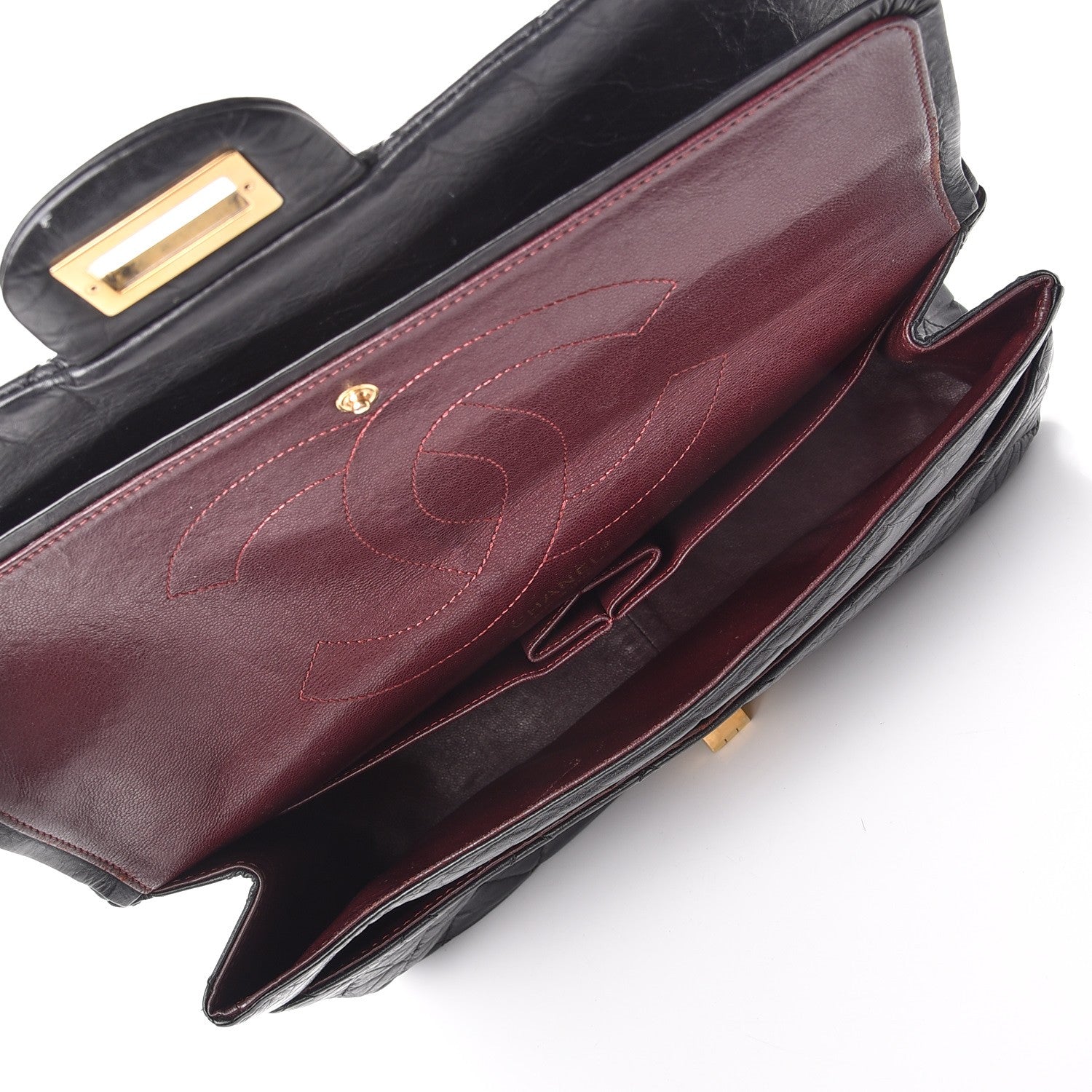 Chanel Aged Calfskin Quilted 2.55 Reissue 227 Flap Black 5 of 7