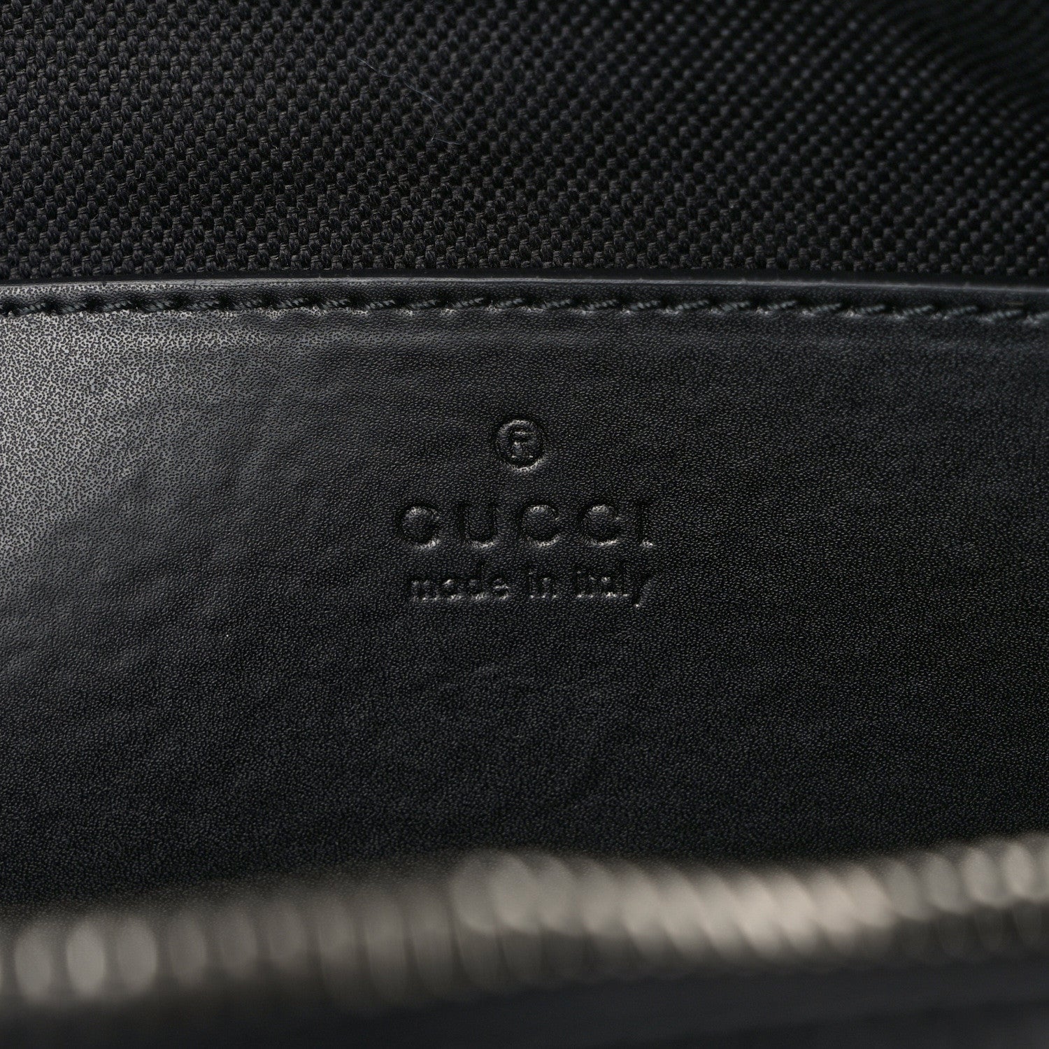 Gucci GG Supreme Monogram Calfskin Web Sling Backpack Black Grey 6 of 8