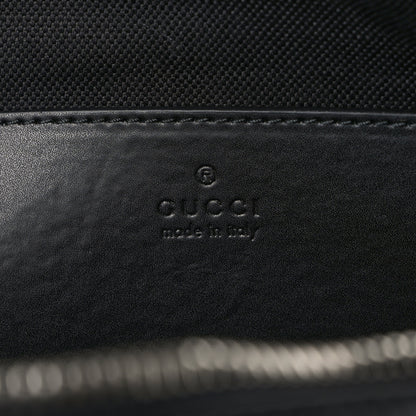 Gucci GG Supreme Monogram Calfskin Web Sling Backpack Black Grey 6 of 8