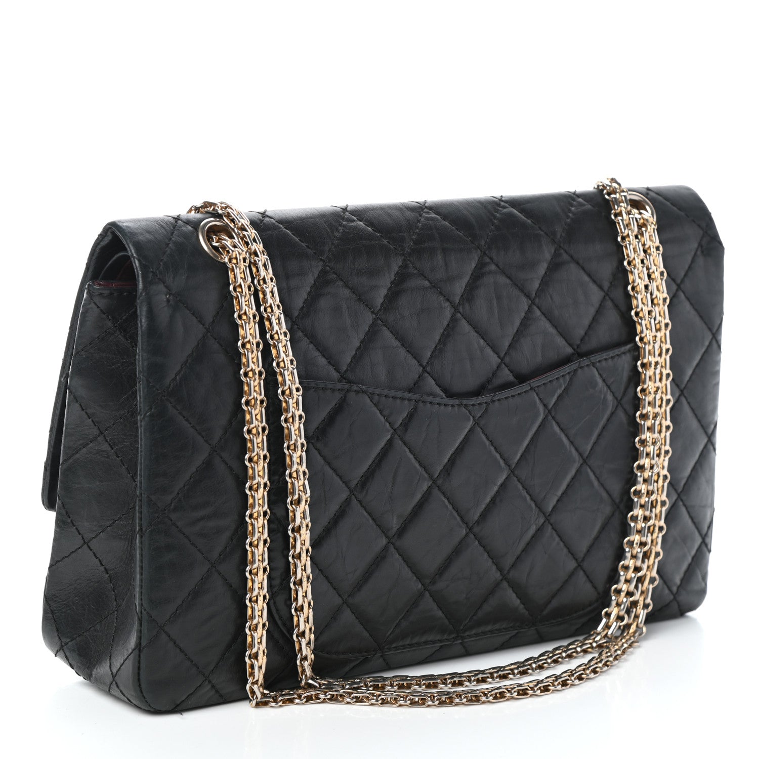Chanel Aged Calfskin Quilted 50th Anniversary 2.55 Reissue 227 Flap Black 3 of 10