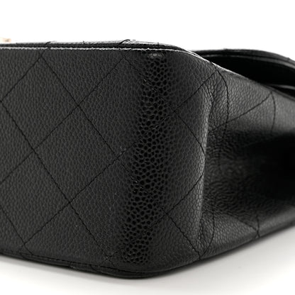 Chanel Caviar Quilted Jumbo Double Flap Black 9 of 9