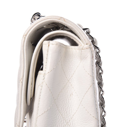 Chanel Caviar Quilted Medium Double Flap White 9 of 12