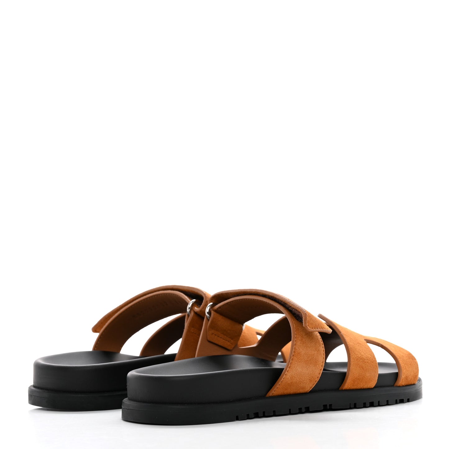 Suede Goatskin Womens Chypre Sandals 38.5 Naturel