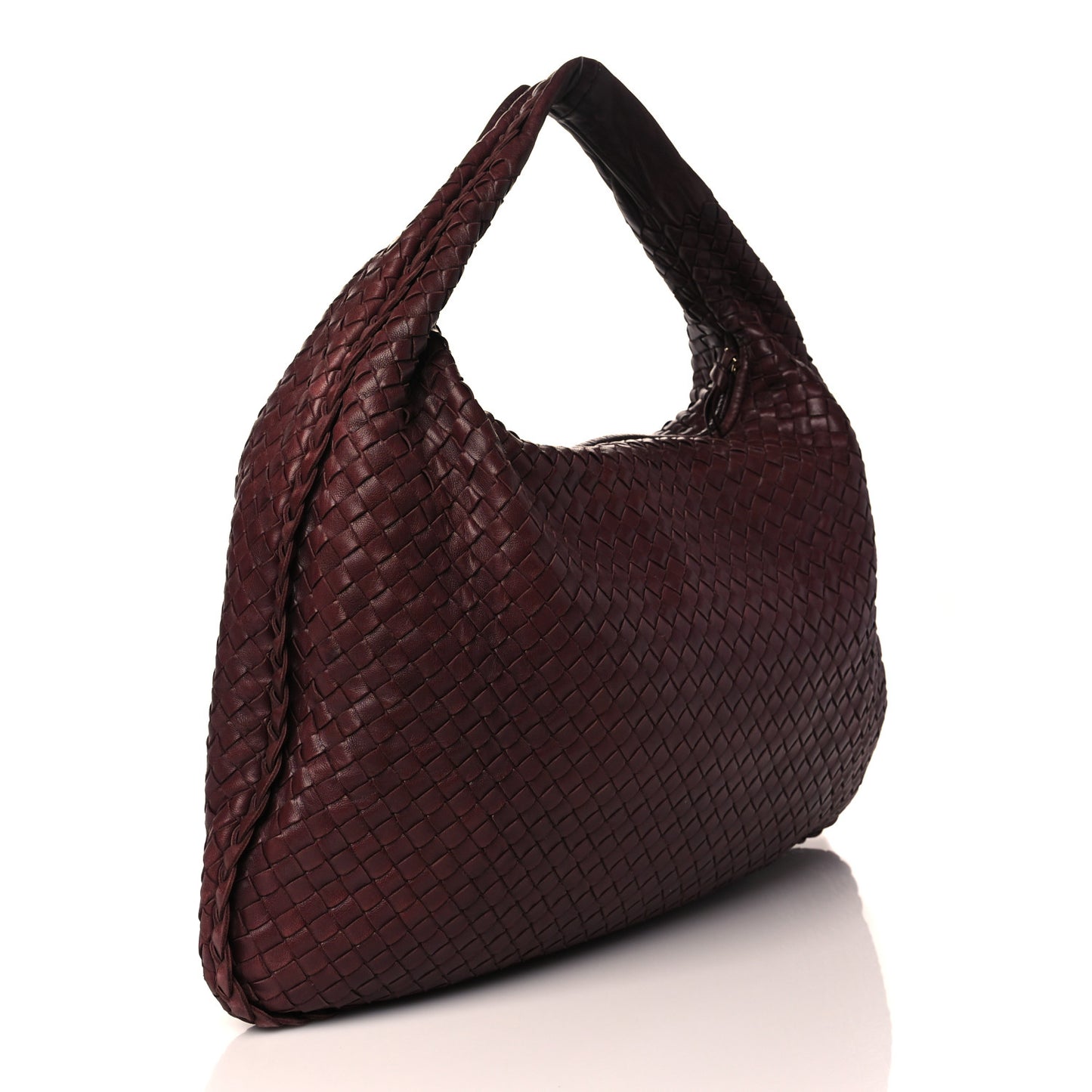 Intagli Intrecciato Large Veneta Hobo Dark Red