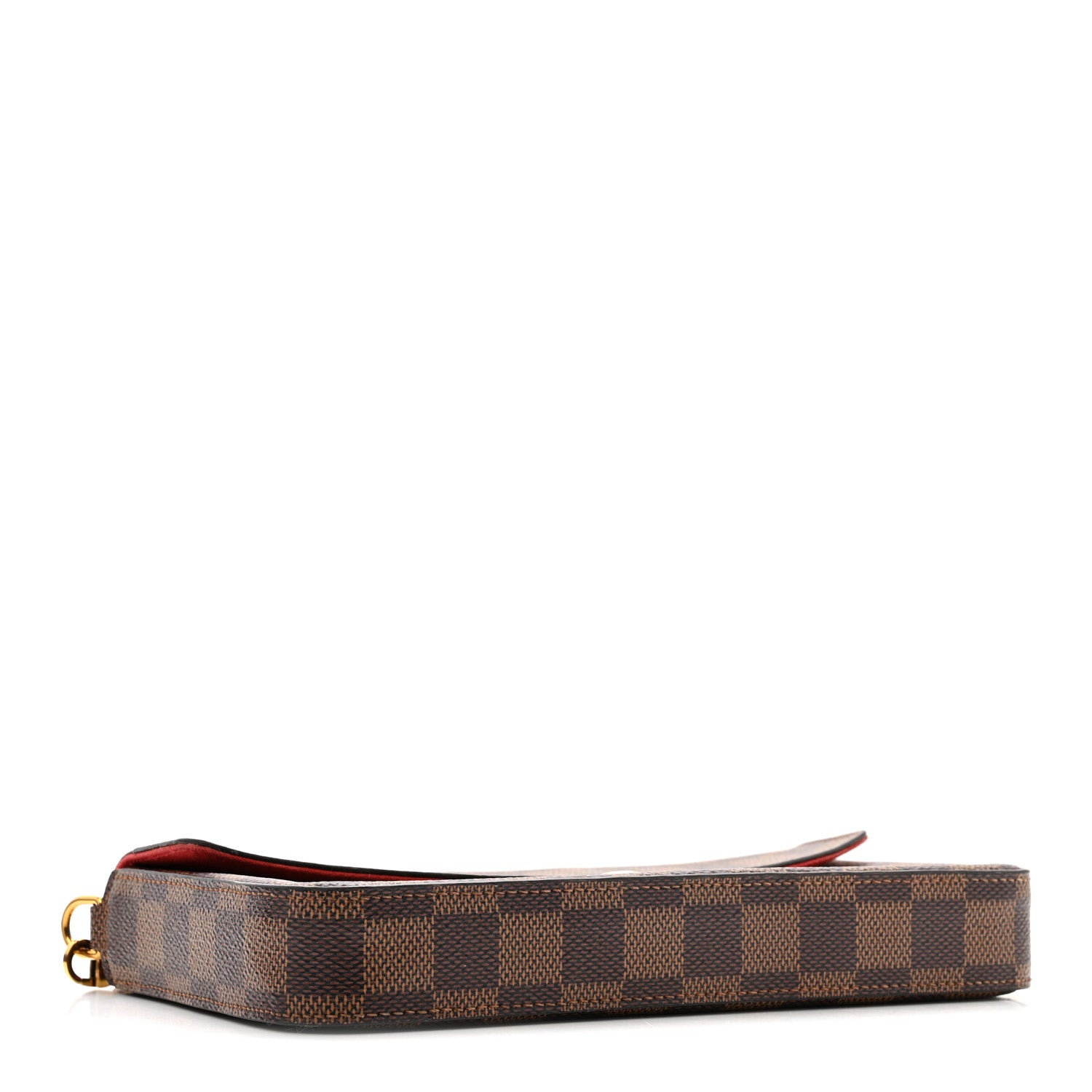 Louis Vuitton Damier Ebene Pochette Felicie Chain Wallet 5 of 16