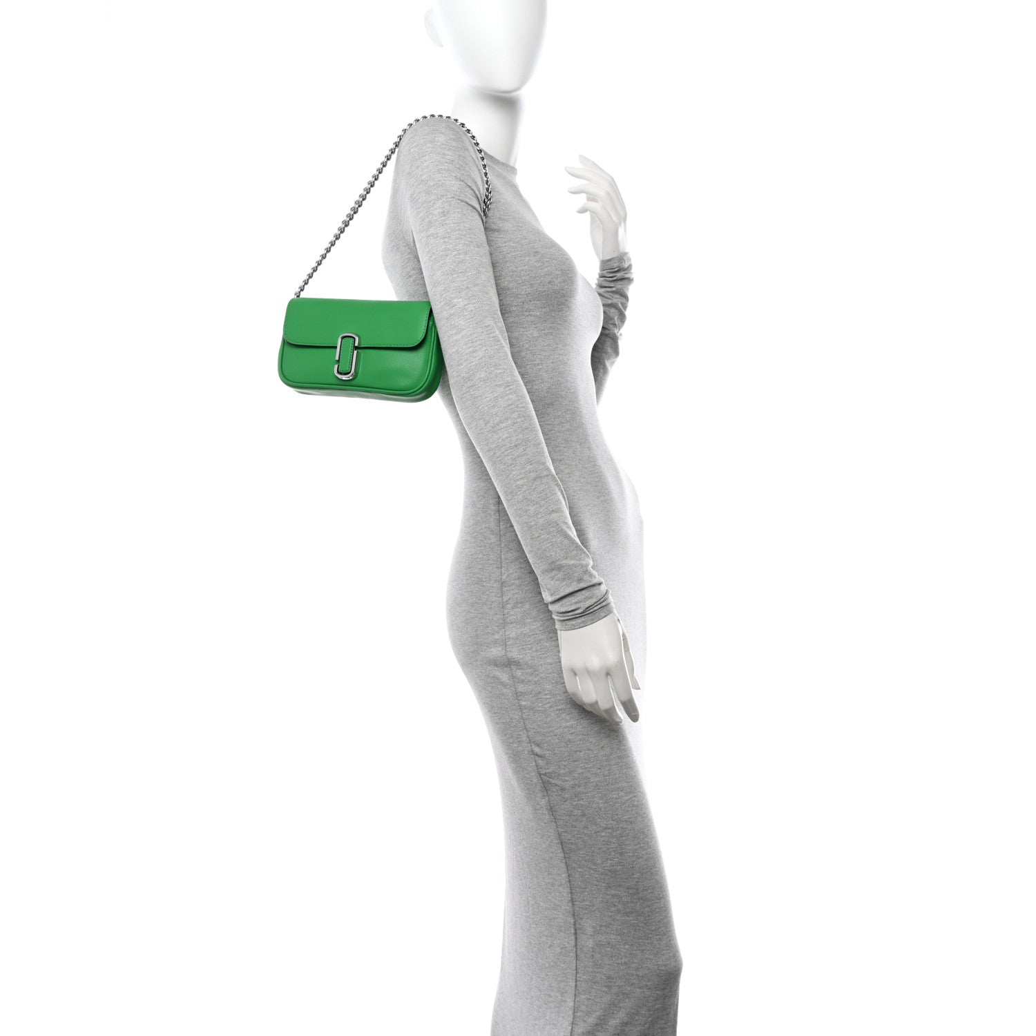 Marc Jacobs Calfskin Mini The J Marc Shoulder Bag Fern Green 2 of 10