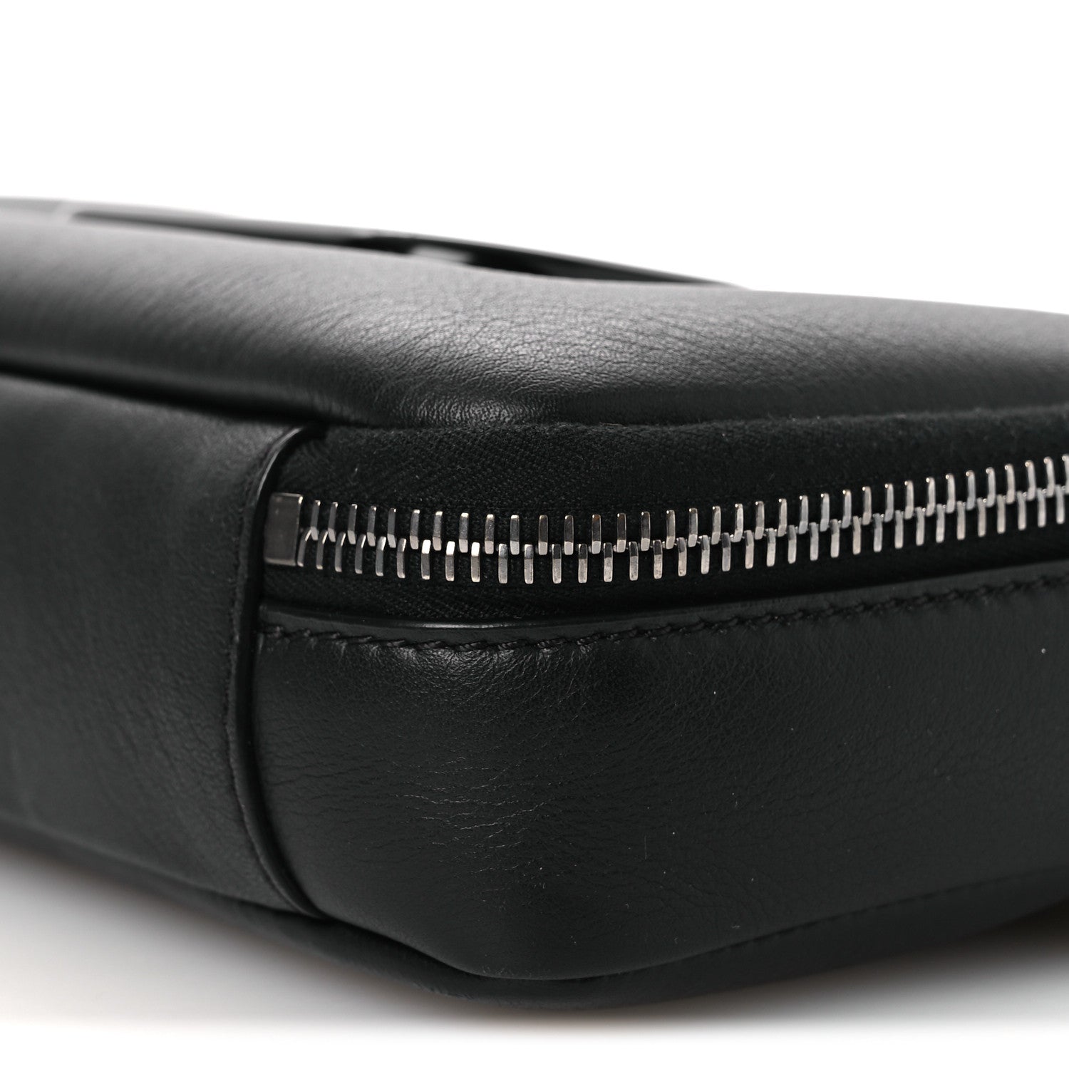 Valentino Garavani Calfskin Lacquered Vlogo Crossbody Bag Black 9 of 9