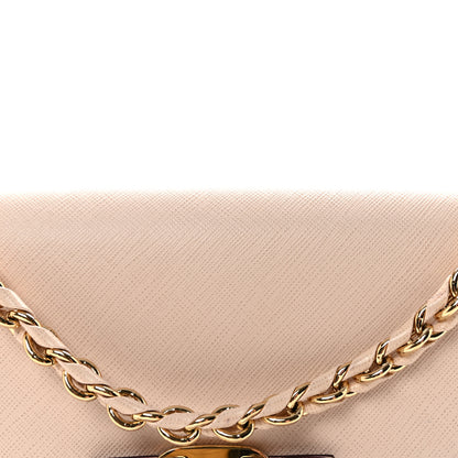 Salvatore Ferragamo Hammered Calfskin Vara Bow Chain Flap Crossbody  Pink Purple 7 of 9