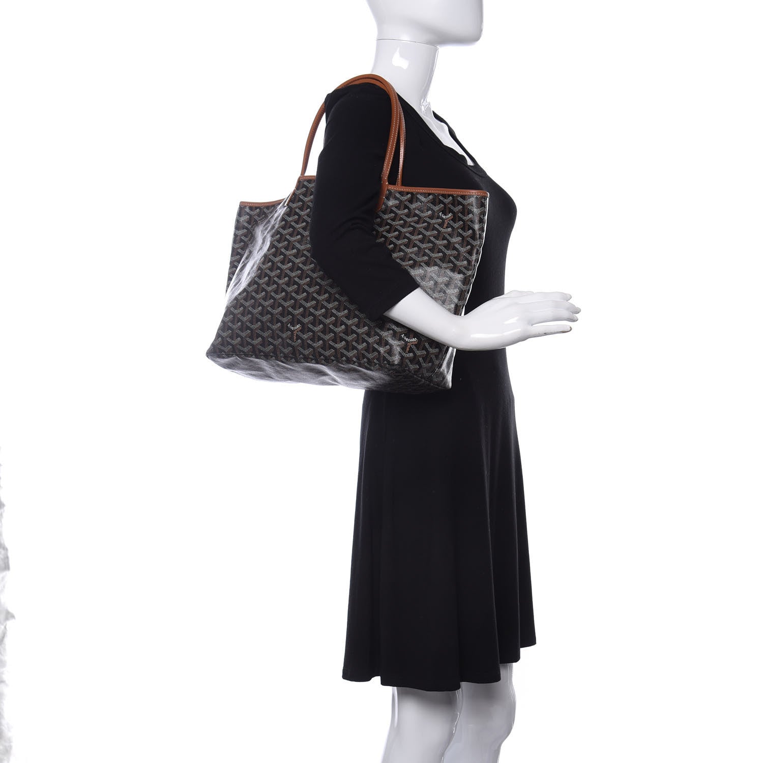 Goyard Goyardine Saint Louis PM Black Gold 2 of 18