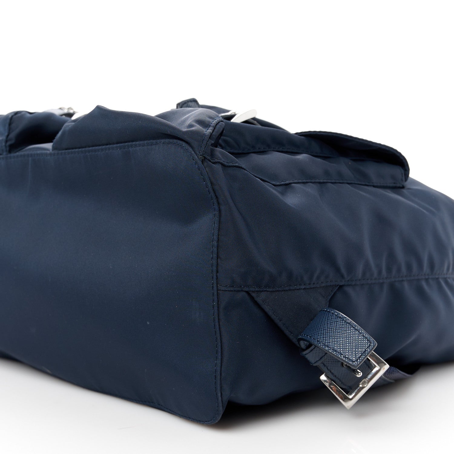 Prada Nylon Vela Saffiano Medium Backpack Bleu 9 of 9