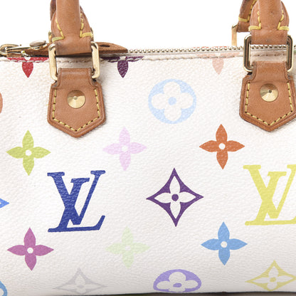 Louis Vuitton Monogram Multicolor Mini Sac HL Speedy White 9 of 9