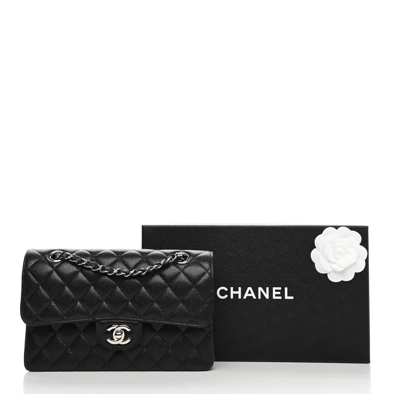 Chanel Caviar Quilted Small Double Flap Black 11 of 11