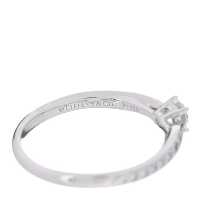 Tiffany Platinum Diamond .21ct Round Brilliant Harmony Engagement Ring 49 5 5 of 6