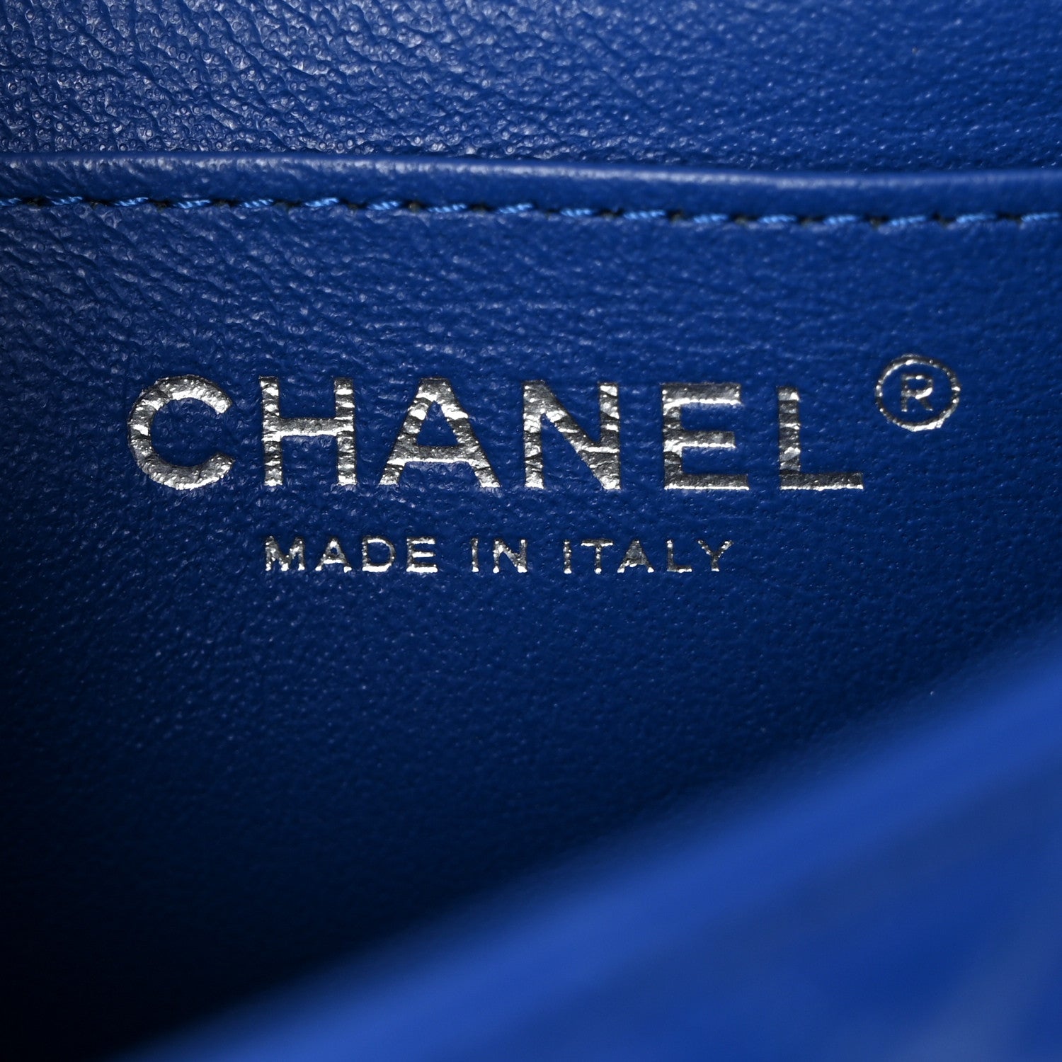 Chanel Lambskin Quilted Mini Square Flap Royal Blue 6 of 10