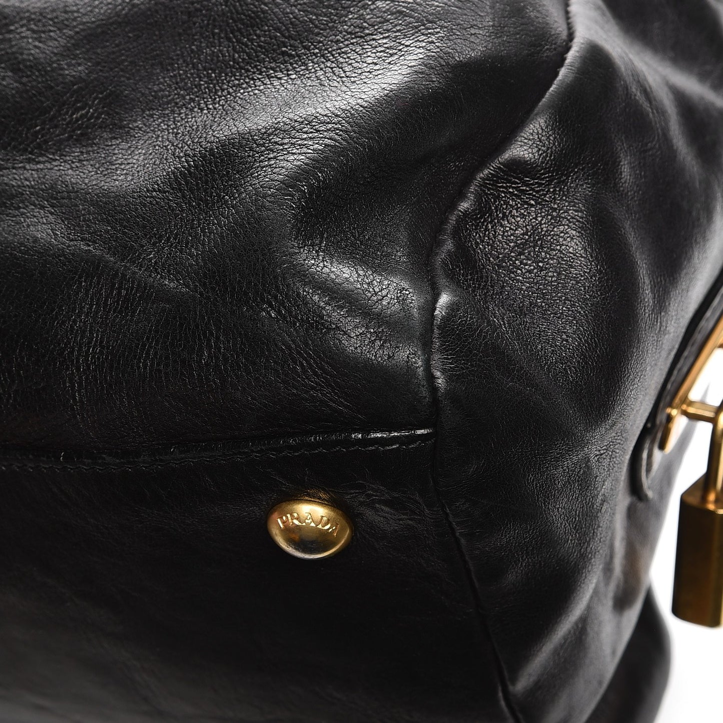 Glace Calf Zippers Dome Satchel Black