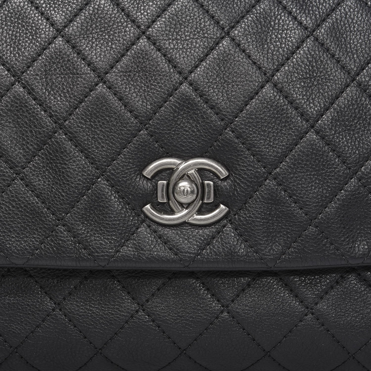 Chanel Calfskin Quilted Couture Messenger Black 11 of 11