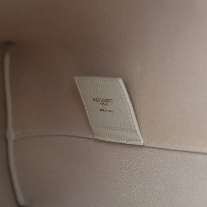 Saint Laurent Calfskin Large Shopping Tote Crema Soft 9 of 10