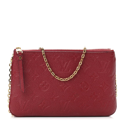 Louis Vuitton Empreinte Double Zip Pochette Cherry Berry 1 of 13