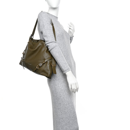 Givenchy Tumbled Calfskin Medium Voyou Bag Dark Khaki 2 of 10