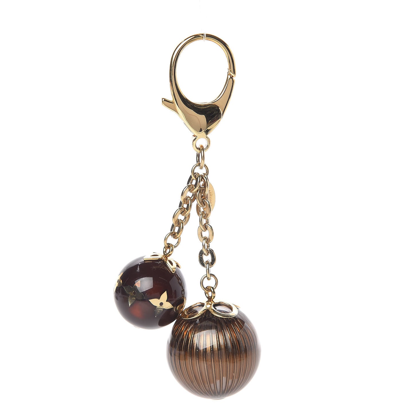 Fleur Ball Bag Charm Brown