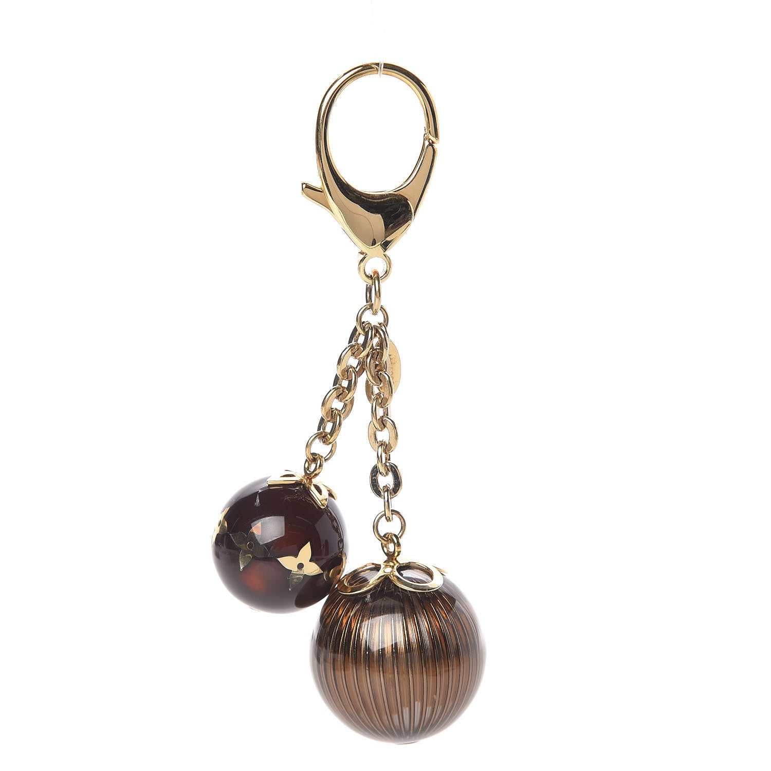 Louis Vuitton Fleur Ball Bag Charm Brown 1 of 3