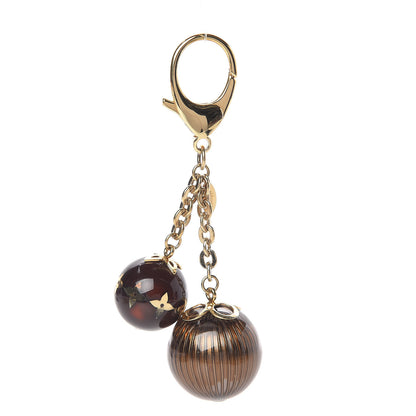 Louis Vuitton Fleur Ball Bag Charm Brown 1 of 3