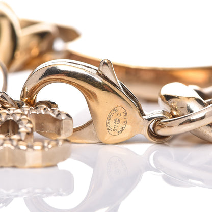 Chanel Crystal CC Chain ID Bracelet Gold 4 of 5