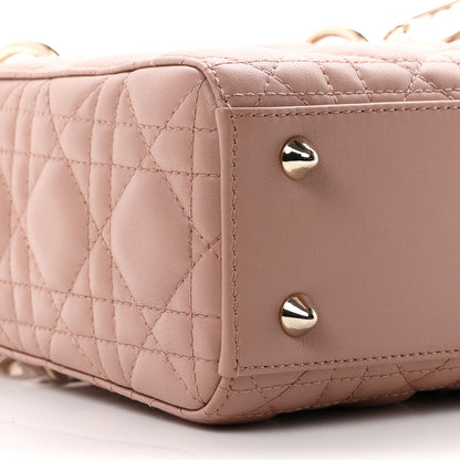 Christian Dior Lambskin Cannage Small My ABCDior Lady Dior Fard 9 of 11