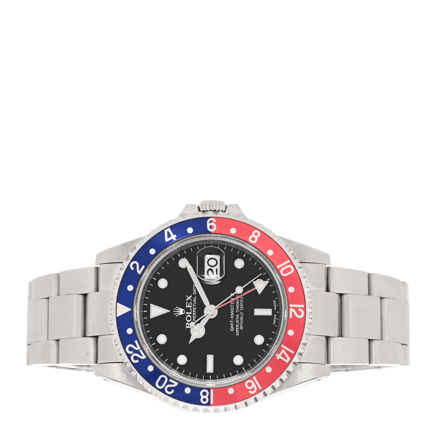Rolex Stainless Steel 40mm Oyster Perpetual Date GMT Master Ⅱ Pepsi Watch 16710 2 of 4