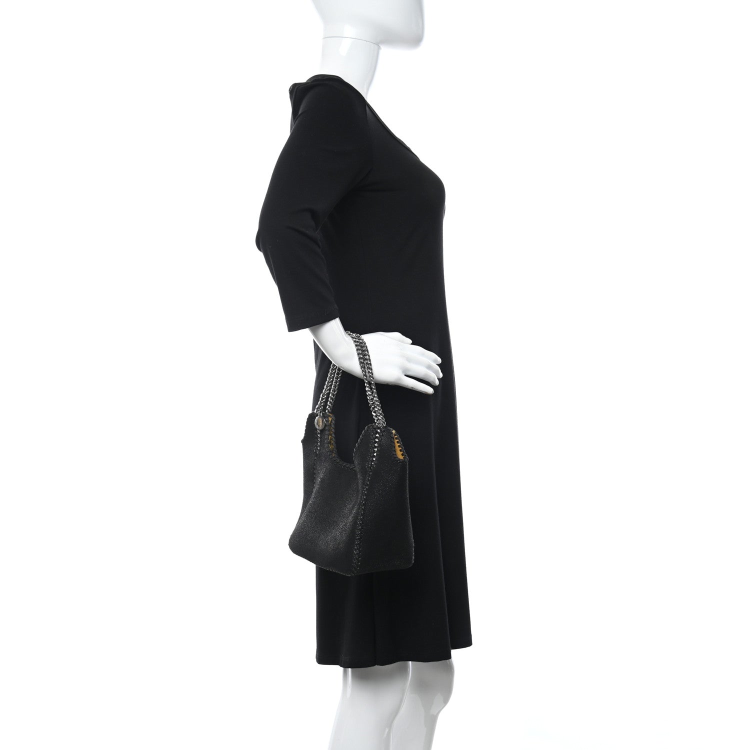 Stella McCartney Shaggy Deer Mini Tote Black 3 of 8