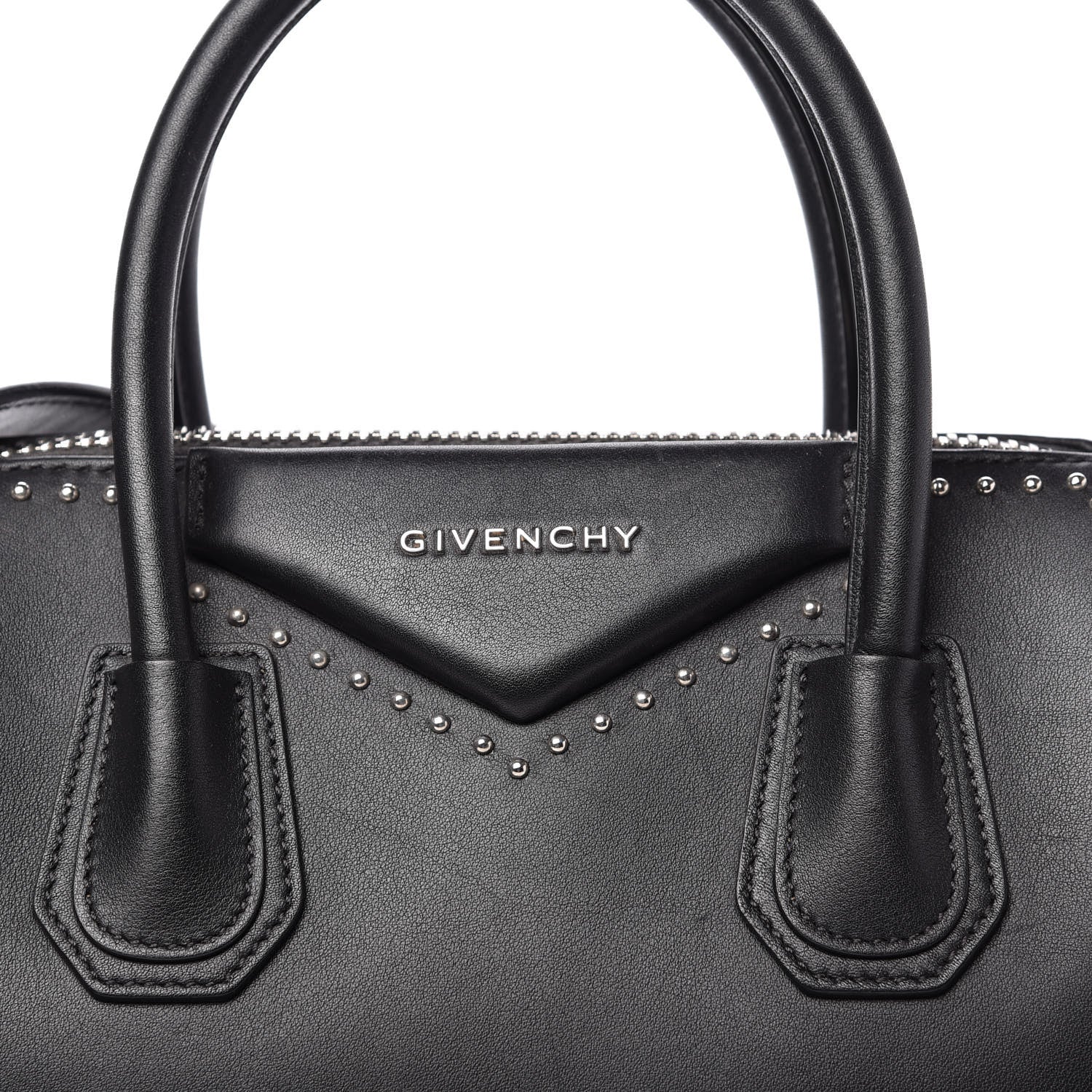 Givenchy Calfskin Medium Studded Antigona Black 10 of 10