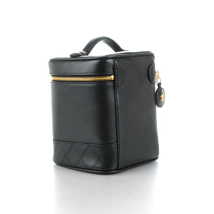 Chanel Lambskin Vanity Cosmetic Case Black 3 of 8