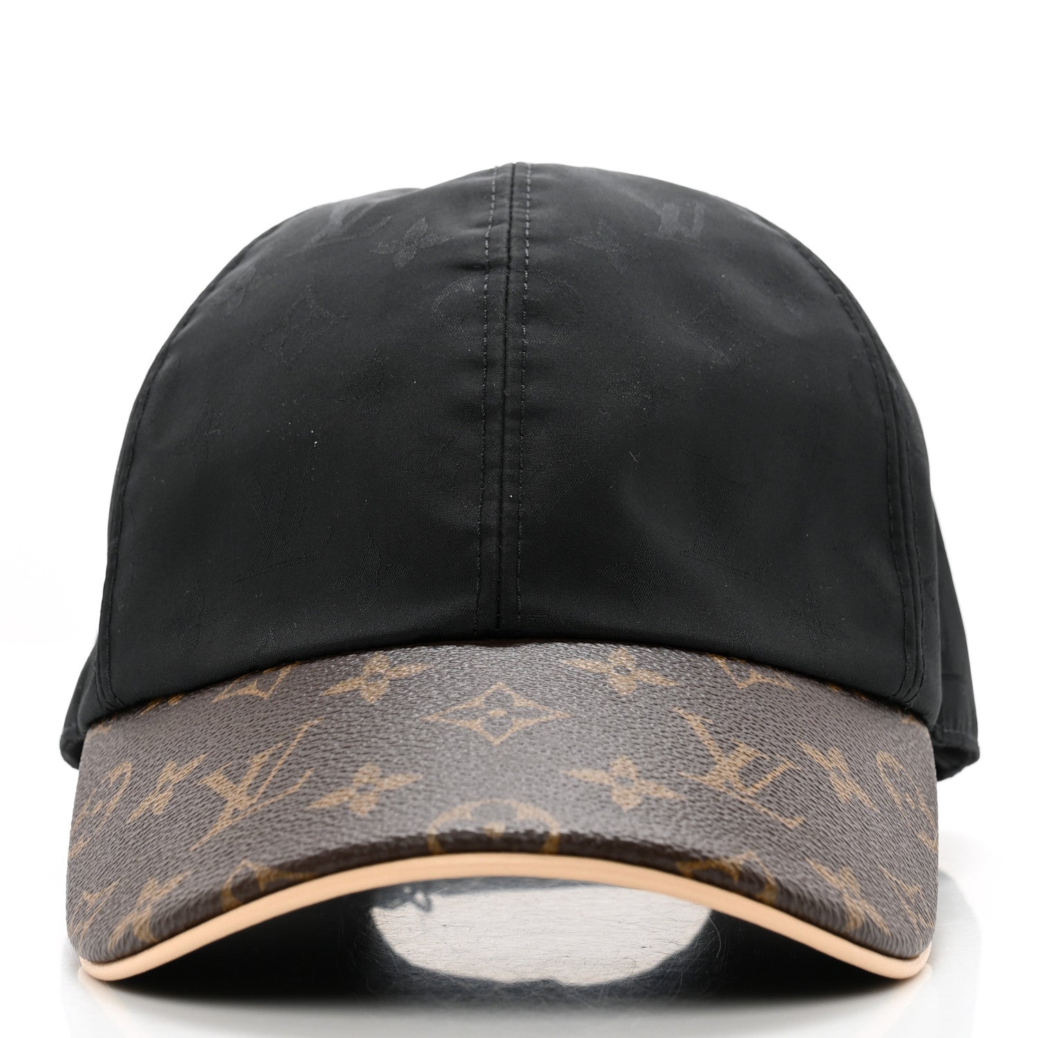Louis Vuitton Polyester Silk Monogram LV Get Ready Cap M Black 3 of 10