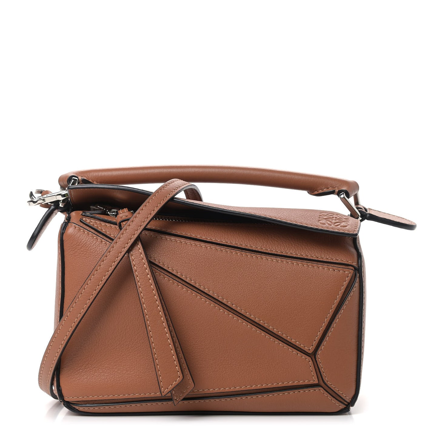 Calfskin Mini Puzzle Bag Tan