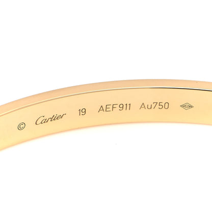 Cartier 18K Yellow Gold LOVE Bracelet 19 4 of 5