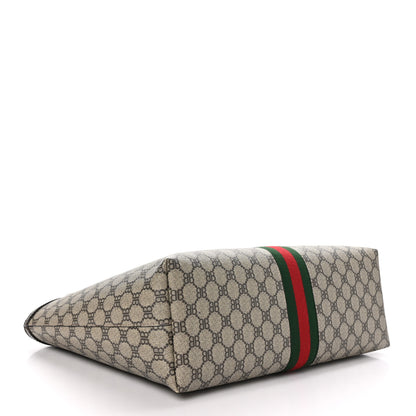 Gucci X BB Supreme Monogram Web Medium Ophidia Shopping Tote Beige New Acero 4 of 11