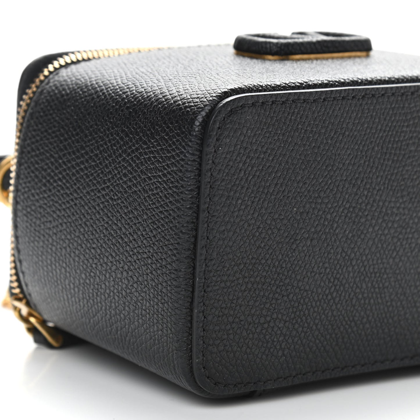 Grained Calfskin VSling Vanity Case Black