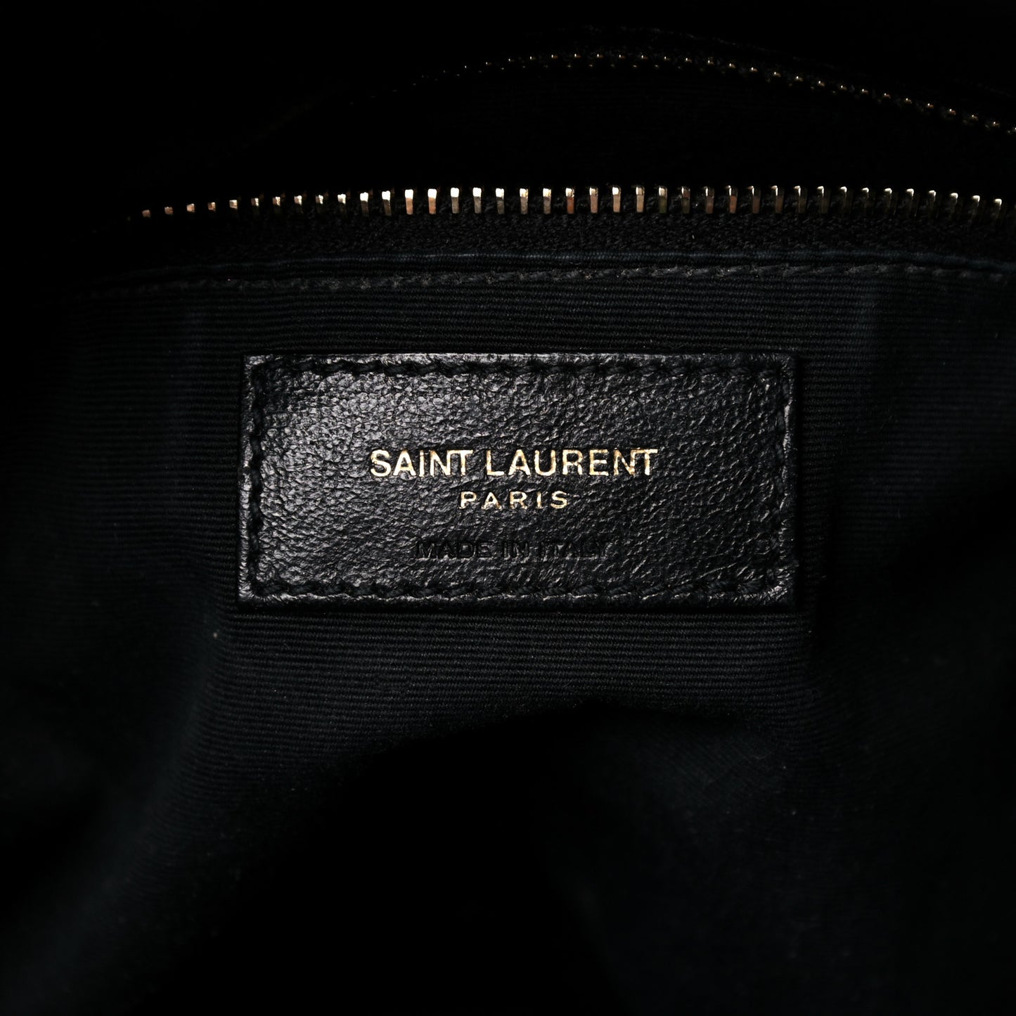 Lambskin Quilted Medium Loulou Puffer Monogram Chain Satchel Black