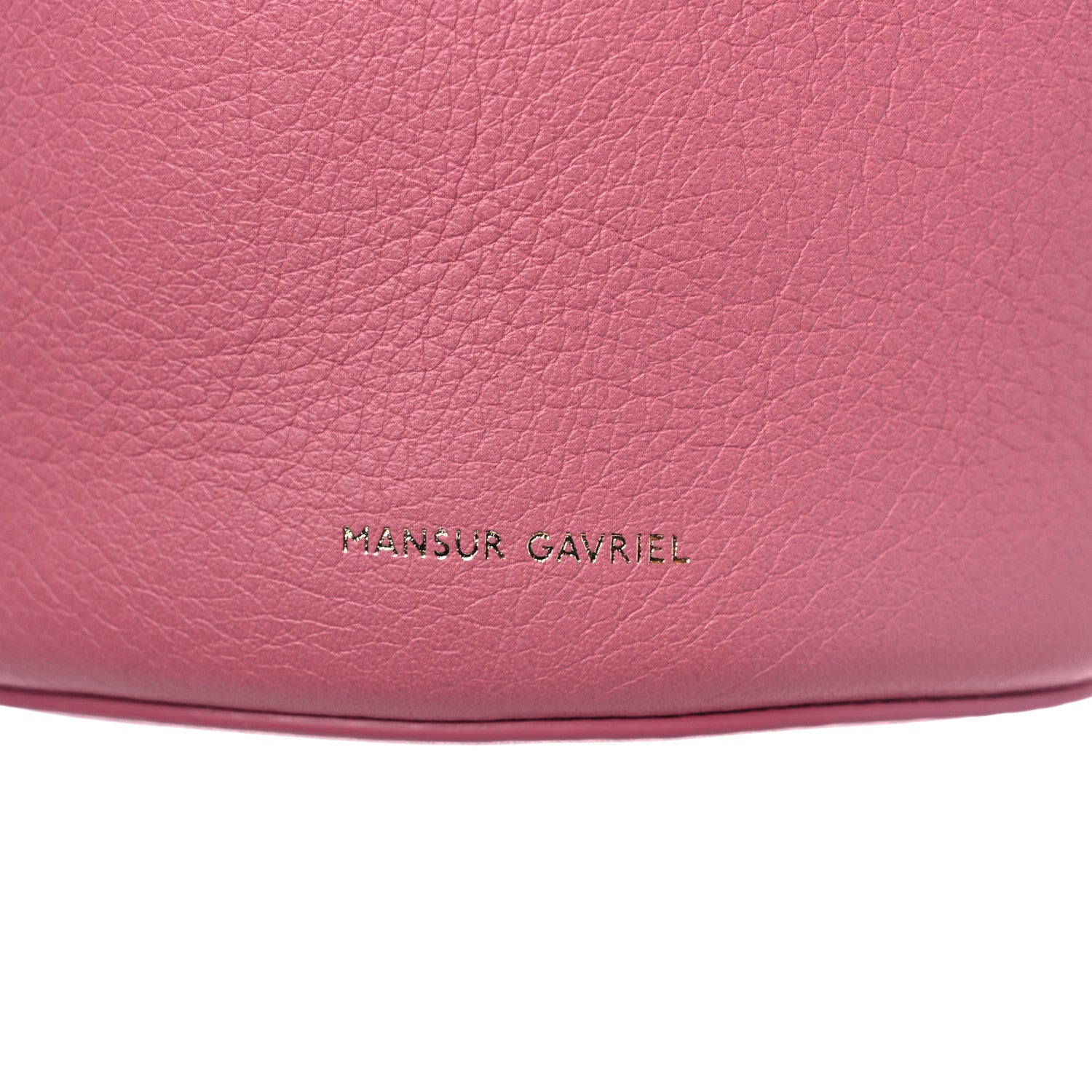 Mansur Gavriel Pebbled Calfskin Mini Zip Bucket Bag Pink 9 of 11
