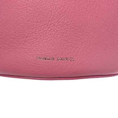Mansur Gavriel Pebbled Calfskin Mini Zip Bucket Bag Pink 9 of 11