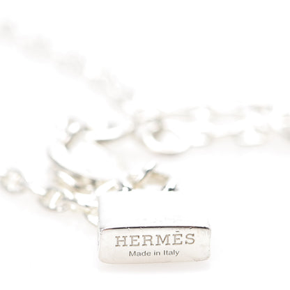 Hermes Sterling Silver TPM Birkin Amulette Bracelet SH 5 of 6