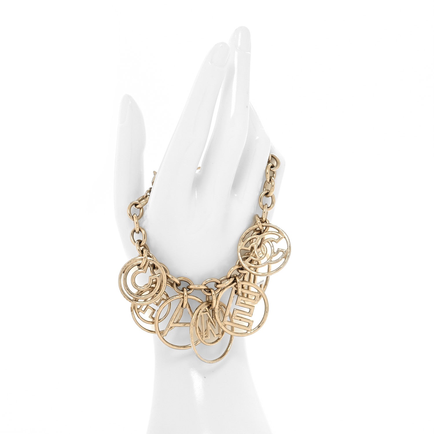 Chanel Hoop Cuba Logo Bracelet Gold 2 of 5
