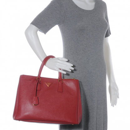 Prada Saffiano Lux Tote Fuoco 2 of 9