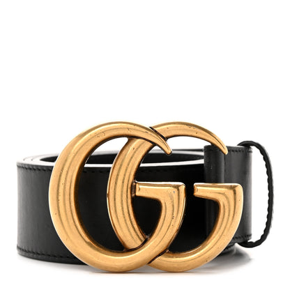 Gucci Calfskin Double G 40mm Belt 85 34 Black 1 of 7