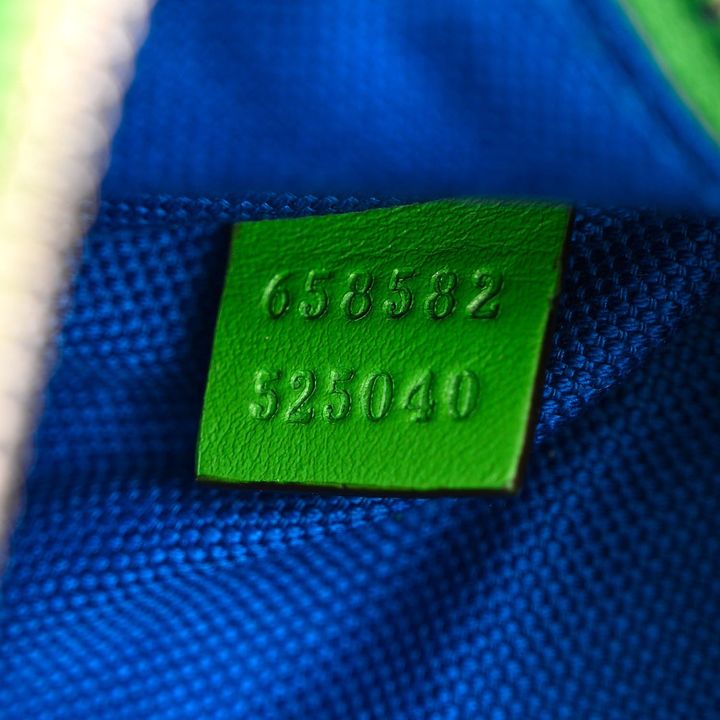 Calfskin GG Tennis Bi-Color Embossed Belt Bag Joy Green Joy Blue